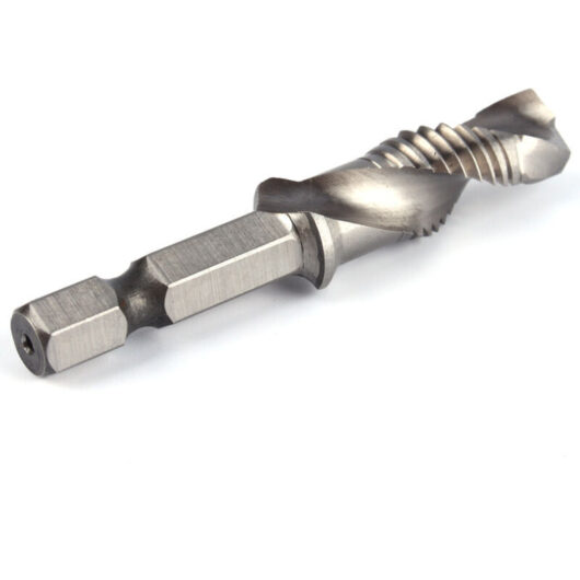 M10 Tapping Drill Bit, 1/4" HSS Hex Shank Drill Bit for Tapping in Wood, Plastic and Aluminum, M10 Combination Drill Bit and Tap Bit