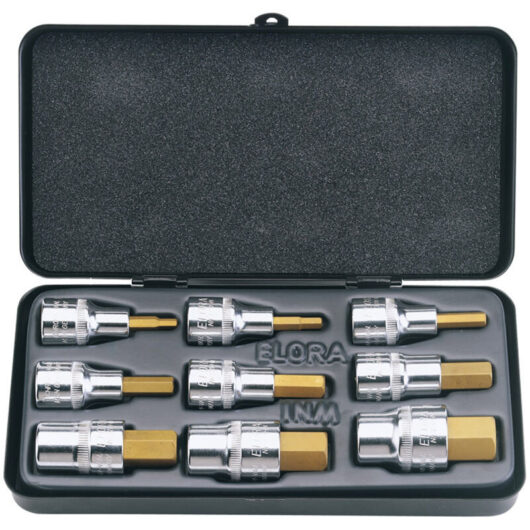 Metric Hexagon Socket Bit Set (9 Piece) (66202)