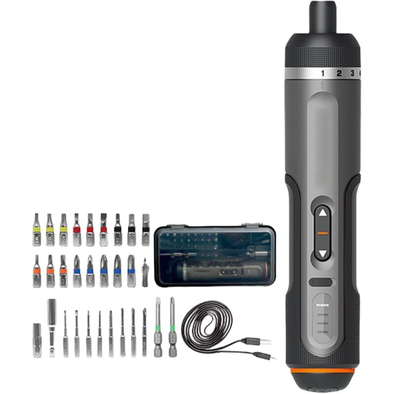 Miniature rechargeable electric screwdriver for small home improvement jobs