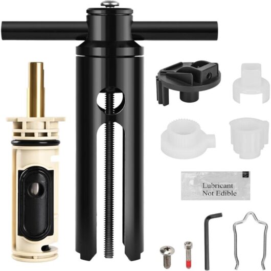 New removal tool 104421U, replacement cartridge 1222, shower handle adapter kit 116653, bathtub and shower faucet