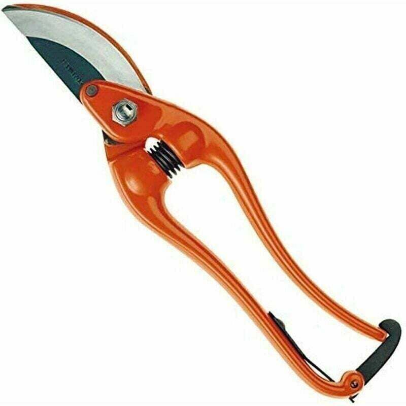 P3-23-F forged pruning shears, orange colour, length 230 mm.