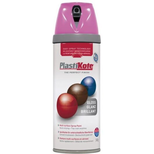 Plastikote - Twist & Spray Gloss Pink Burst 400ml