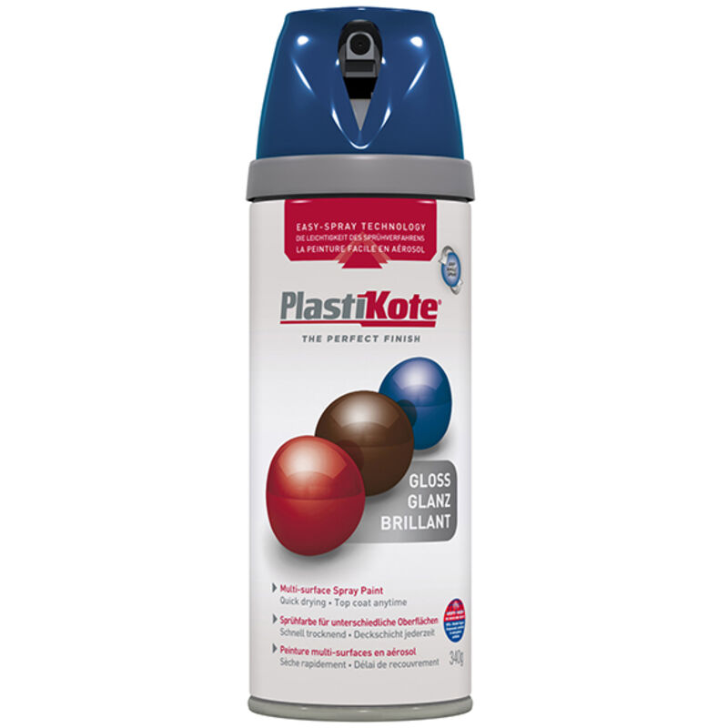 Plastikote - Twist & Spray Gloss Royal Blue 400ml
