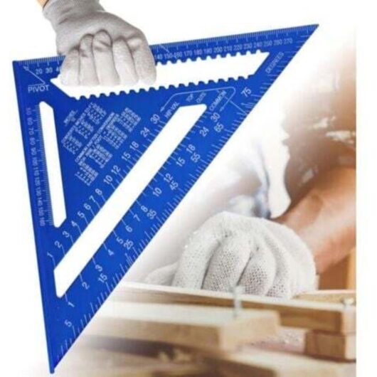 Promotion MULTI-FUNCTION Carpenter Square 180 mm Metal Aluminum Square Ruler Scriber Rapid Guide Protractor Angle 45 90 Degrees Carpenter Tool