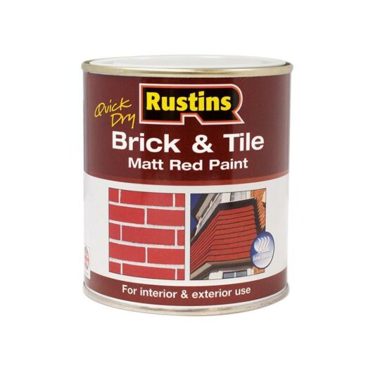 Quick Dry Brick & Tile Paint Matt Red 500Ml