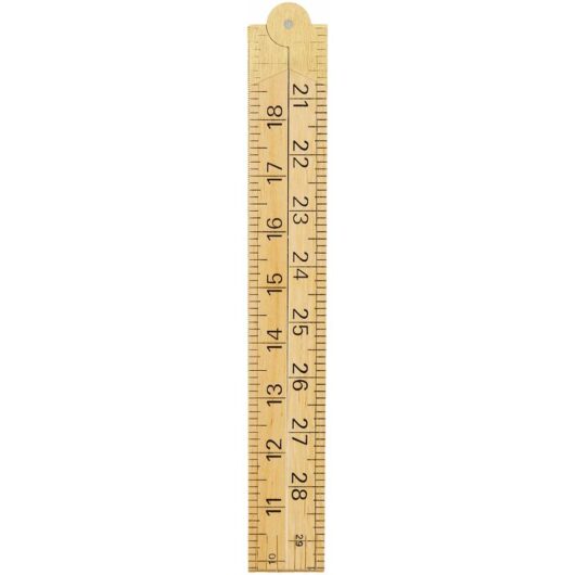 R.S.T. RSR073 Wooden 4 Fold Rule 1m / 39in (Loose) RST073