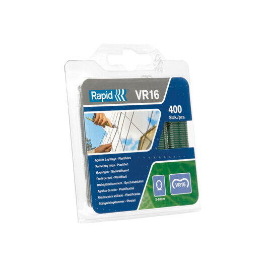 Rapid - 40108797 VR16 Fence Hog Rings Pack 400 Green RPDVR16GR400