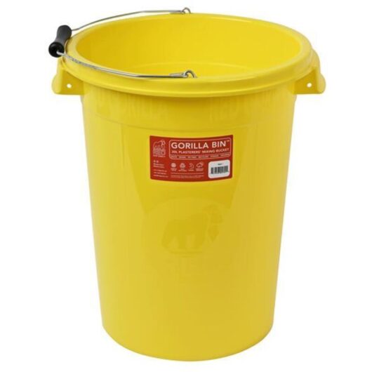 Red Gorilla Plasterers Mixing 30L Bucket - Yellow