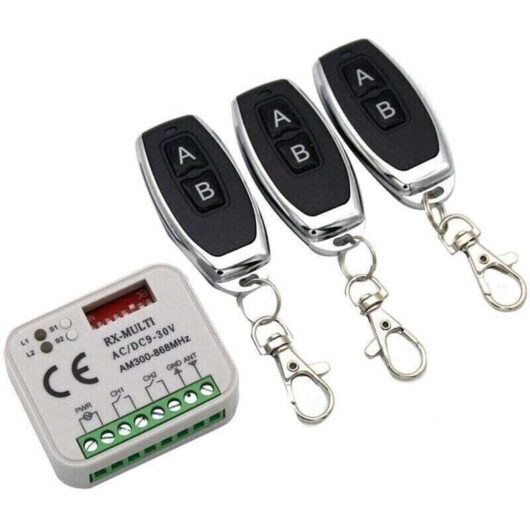 Remote Receiver for Garage Door 433 868MHz RX MULTI 300-900MHz AC/DC 9-30V Receiver with Remote Control