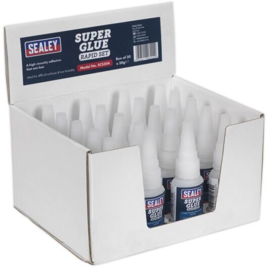 SCS304 Rapid Set Super Glue 20g - Pack of 20 - Sealey