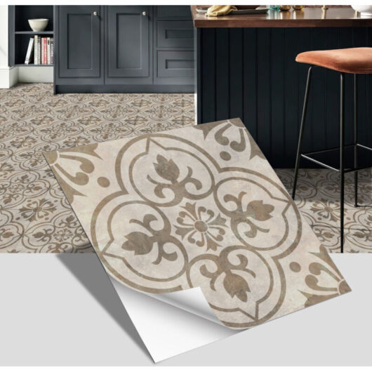 Self-adhesive floor stickers, frosted wall stickers, DIY floor decoration, waterproof, moisture and oil resistant, 10 pieces