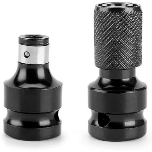 Set of 2 Impact Wrench Bit Adapters - 1/2" to 1/4" Socket Converter - Precision Accessories for Ratchet Wrenches, Screwdrivers and More - Heavy Duty