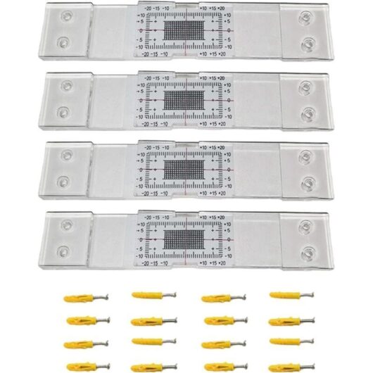 Set of 3 Standard Crack Gauges for Concrete - Precise Crack Monitoring Tool - Crack Measuring Ruler