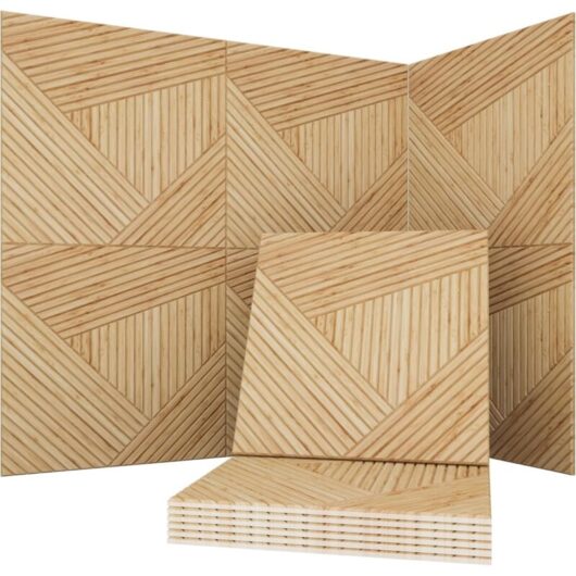 Set of 6 Acoustic Panels 30×30 cm - Decorative Sound-Absorbing Foam, Ideal for Office, Studio, and Living Room, Noise Reduction