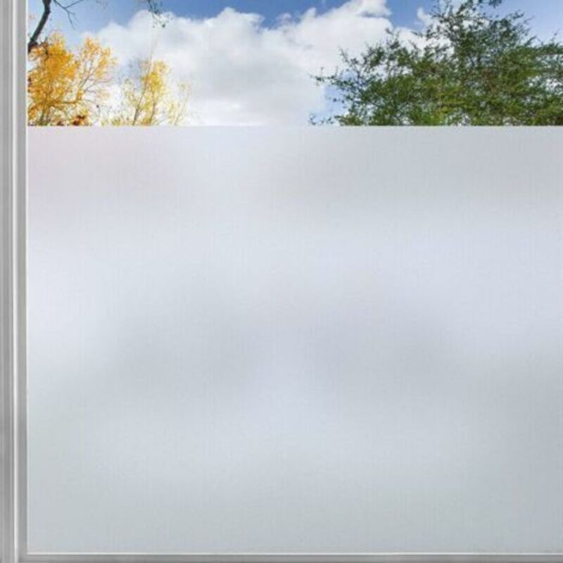 Static window film, anti-ultraviolet shading, antistatic glass, frosted privacy, suitable for office, bathroom, bedroom, kitchen 45x200cm
