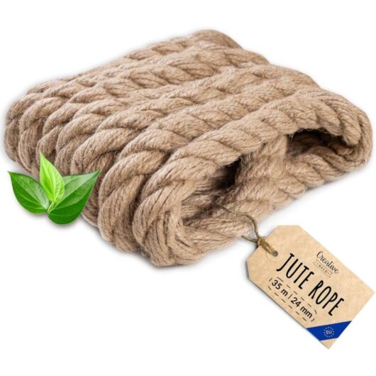 Strong & Durable Jute Rope for DIY 35m x 24mm