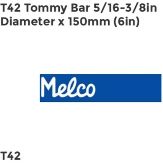 TBC - Melco T42 Tommy Bar 5/16-3/8in Diameter x 150mm (6in) MELT42