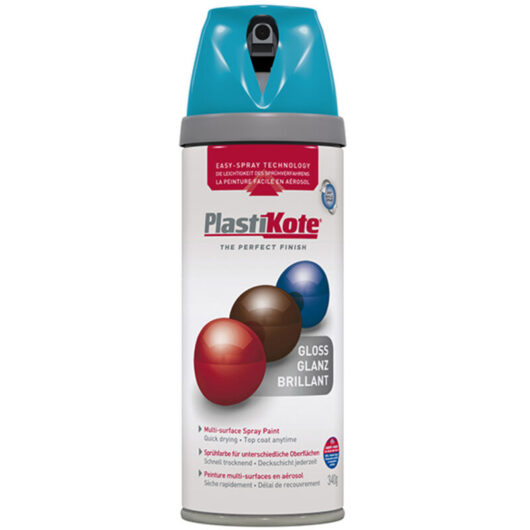 Twist & Spray Gloss Mediterranean Blue 400ml