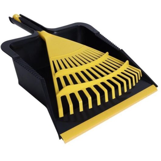 Unbranded - Bulldozer HQ.0015/RK.01 Heavy-duty Dustpan and Large Hand Rake Set BDZ0015RK01