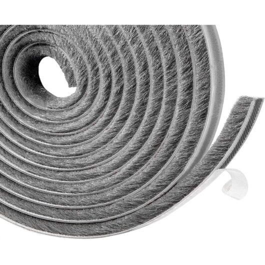 Window Seal Insulation, Cold Insulating Door Draught Excluder, Entrance Door Seal, 10 m (L) x 9 mm (W) x 9 mm (T) ideal for insulation against cold,