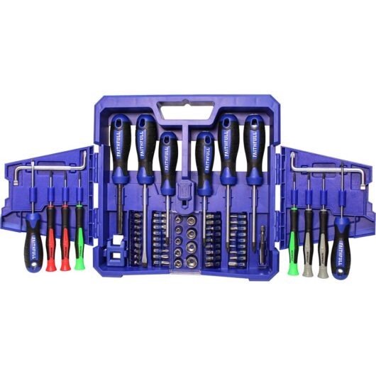 Faithfull 63 Piece Fold Out Screwdriver and Bit Set