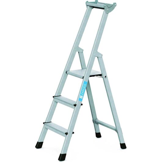 Zarges Anodised Trade Platform Step Ladder 3
