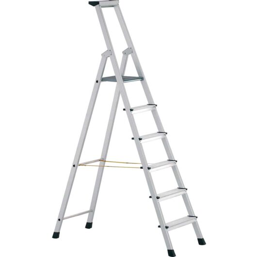 Zarges Anodised Trade Platform Step Ladder 8